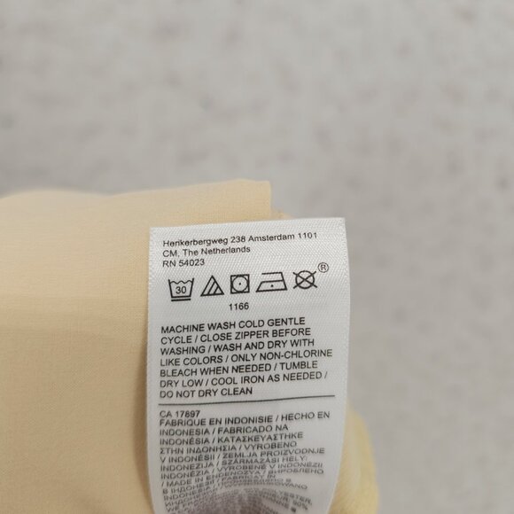 ATHLETA Brooklyn Skort 16" Pale Yellow Lined Stretch Tennis Workout Size 12 - Picture 6 of 7